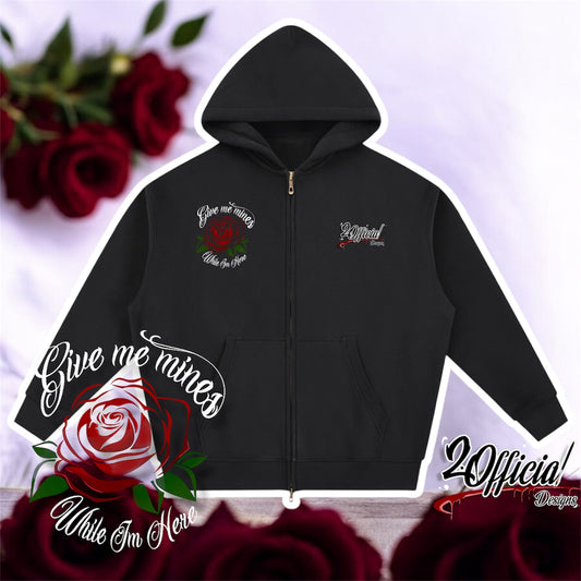 Give Me Mines While Im Here | Essential Oversized zip up